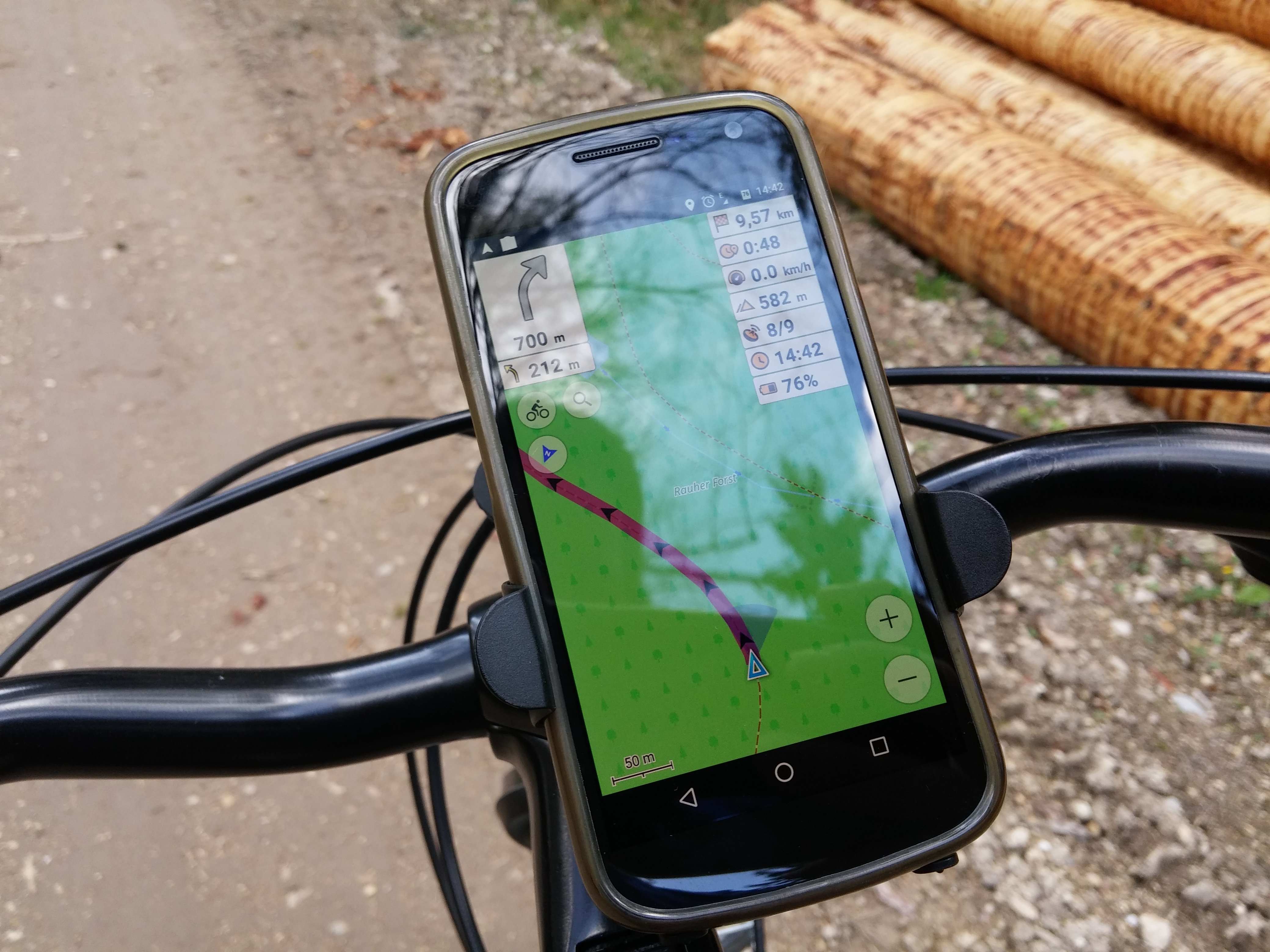 Fahrradtour Offline-Navigation mit OsmAnd+